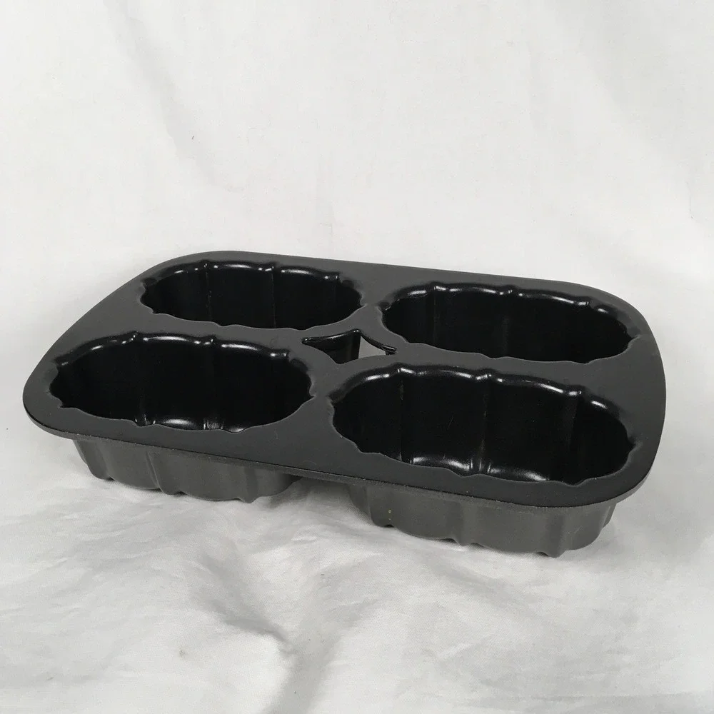 Nordic Ware 4 Mini Bundt Loaf Pan Mold Heavy Cast Aluminum‎ Bakeware